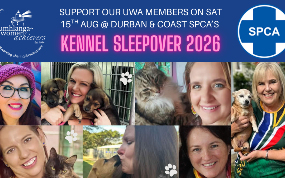 Braving the Cold for a Pawsome Cause! 🐾 This Saturday, 15 August, some of our amazing UWA members are stepping up (and stepping in!) to spend a night in a kennel to raise funds for the Durban & Coast SPCA. ❤️ These lovely ladies are taking on the cold to help feed, care for, and shelter homeless animals waiting for their forever homes. 100% of all donations go directly to the SPCA! ✨ How you can support: Sponsor our members: Visit the SPCA Kennel Sleepover page to make a donation and help them reach their fundraising goals! https://spcadbn.org.za/kennel-sleepover-2026/#start/ Visit in person: Come by to cheer them on and show your support between 4:00 PM and 6:00 PM this Saturday. Every rand makes a difference in giving these animals the love and care they deserve. Thank you for your generosity and support! 🐶🐱❤️